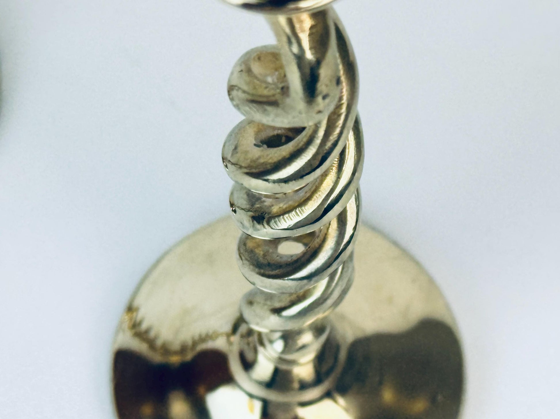 Product image for 'vintage peerage england brass barley twist candlesticks mid century elegance set of 2' (view 42c04e)