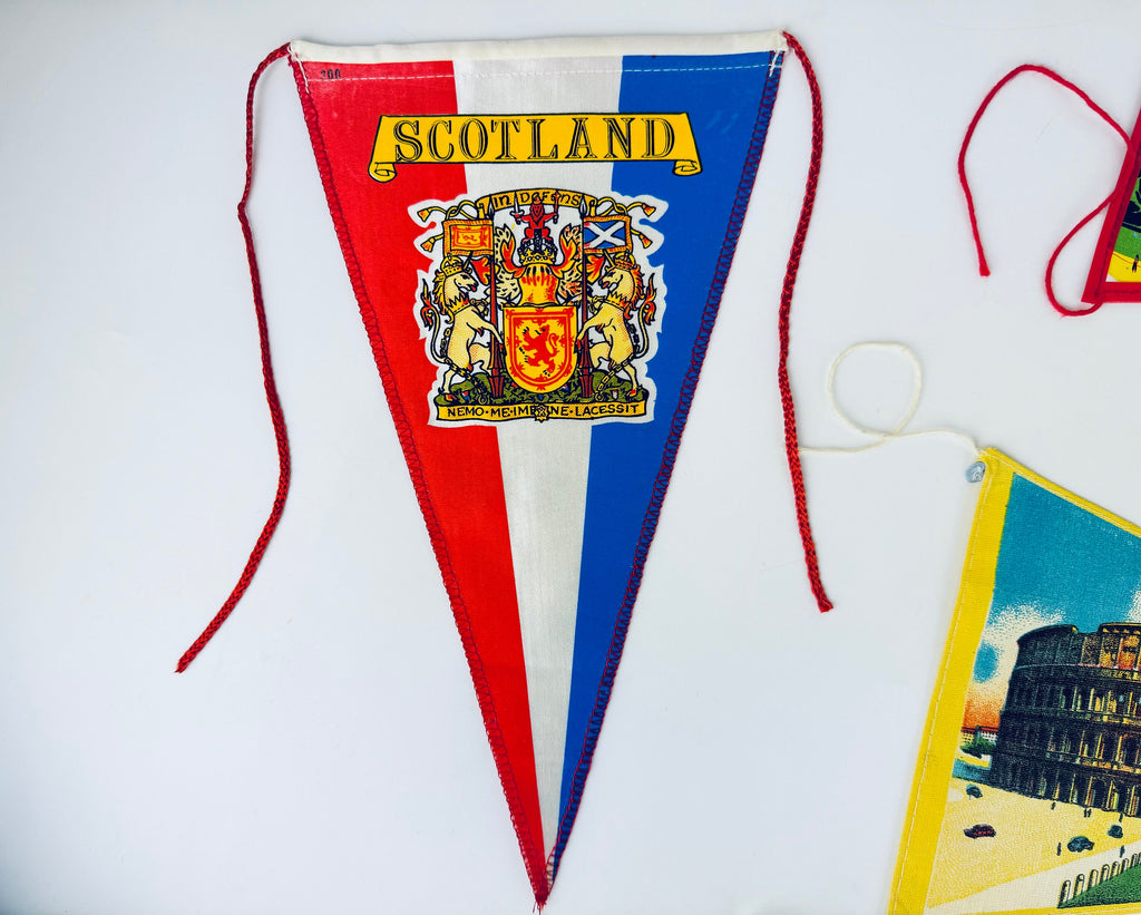 Product image for 'vintage paris london scotland and roma small tapered pennant wall hanging sold separately' (view 4d8b4f)