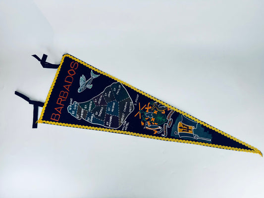 Product image for 'vintage barbados souvenir tapered pennant wall hanging' (view a78319)