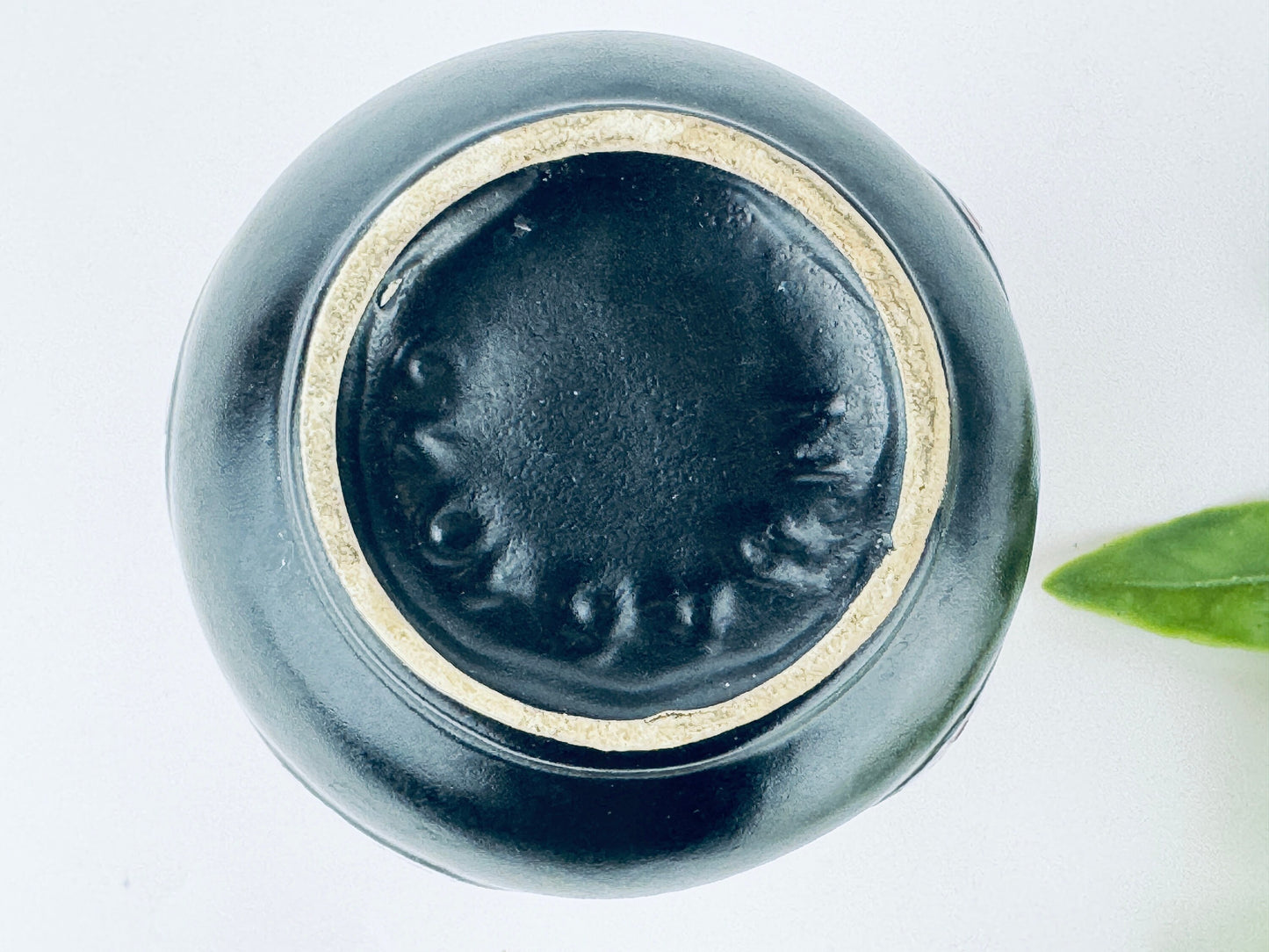 Product image for 'vintage 1970s orange black drip glaze lava bud vase mid century modern accent' (view 22ecd4)