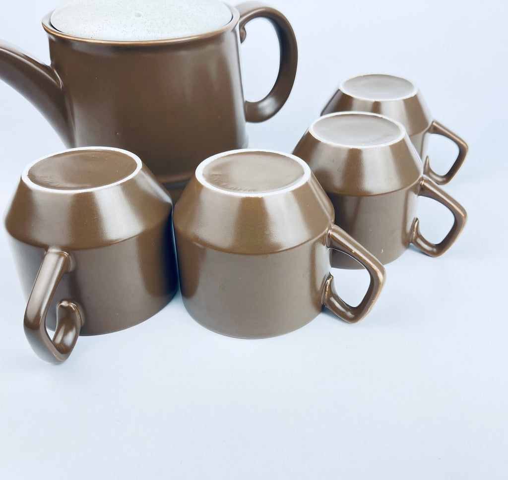 Product image for 'vintage ceramic tea kettle mug set made in england by woods' (view a7e0c8)