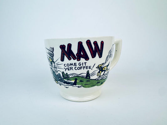Product image for 'vintage maw come git yer coffee large ceramic mug rustic hillbilly charm' (view 5e484b)