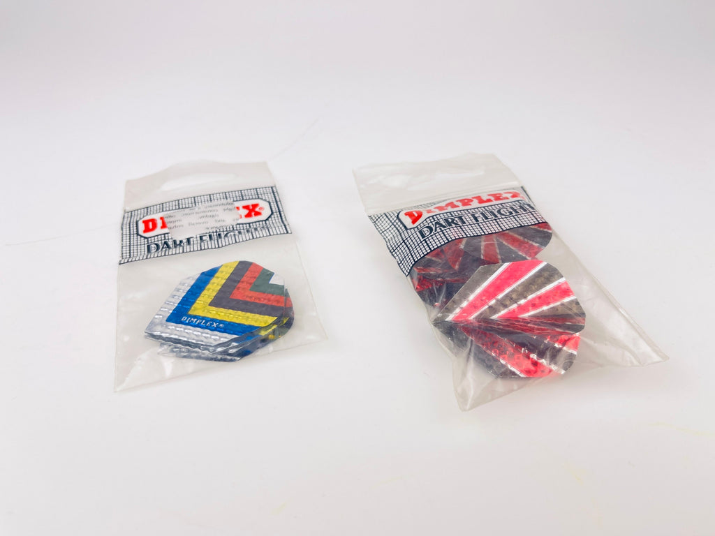 Product image for 'vintage dimplex dart flights pack of three 3 made in uk' (view 64433c)