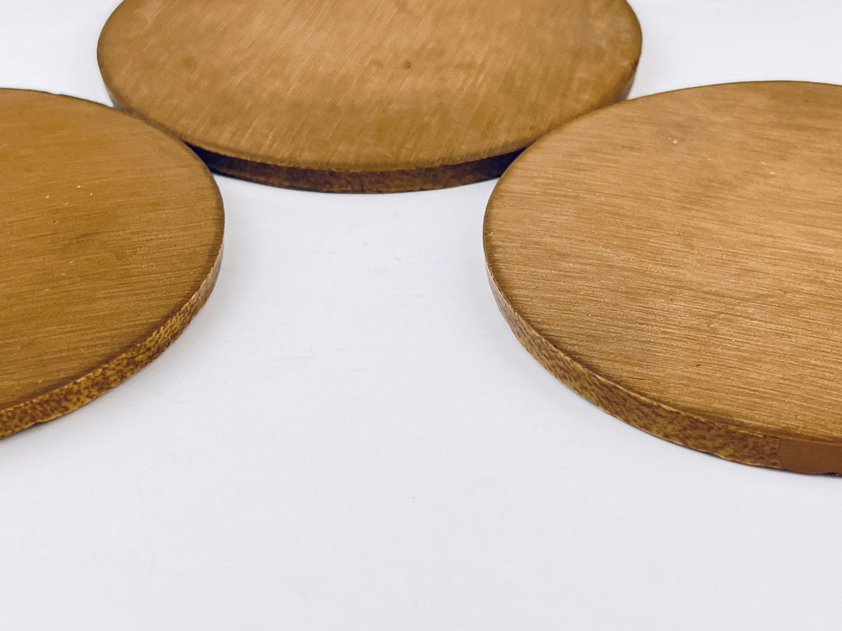 Product image for 'vintage faux wood outdoorsman coaster set set of five 5 pheasant deer fish' (view a17508)