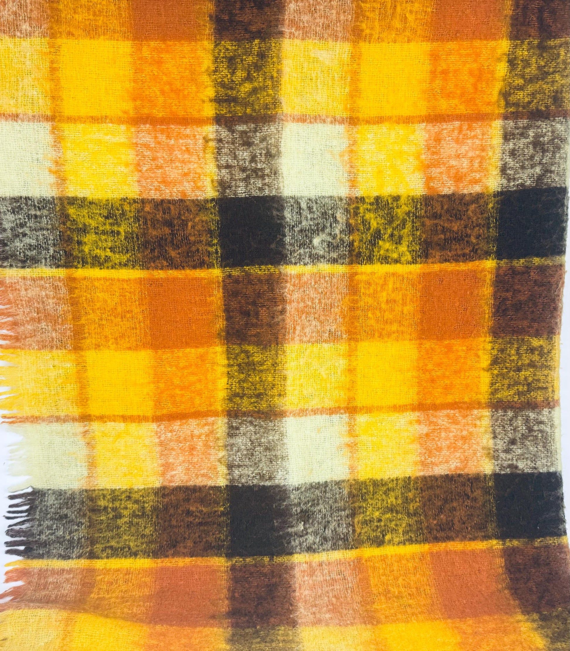 Product image for 'vintage sears plaid fringe blanket throw made in italy' (view 4cf10b)