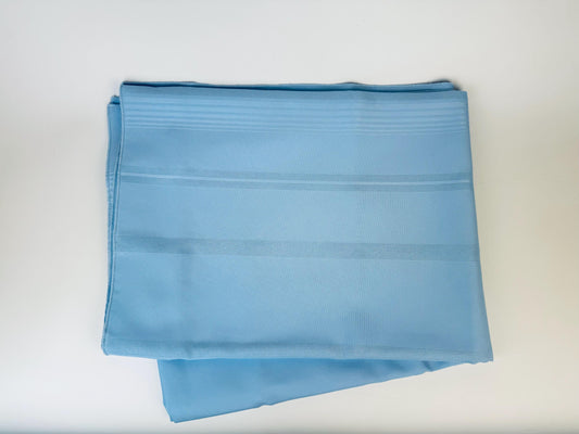 Product image for 'vintage riviera oblong rectangular light blue fabric table cloth 52 x 70 permanent press' (view c5f40c)