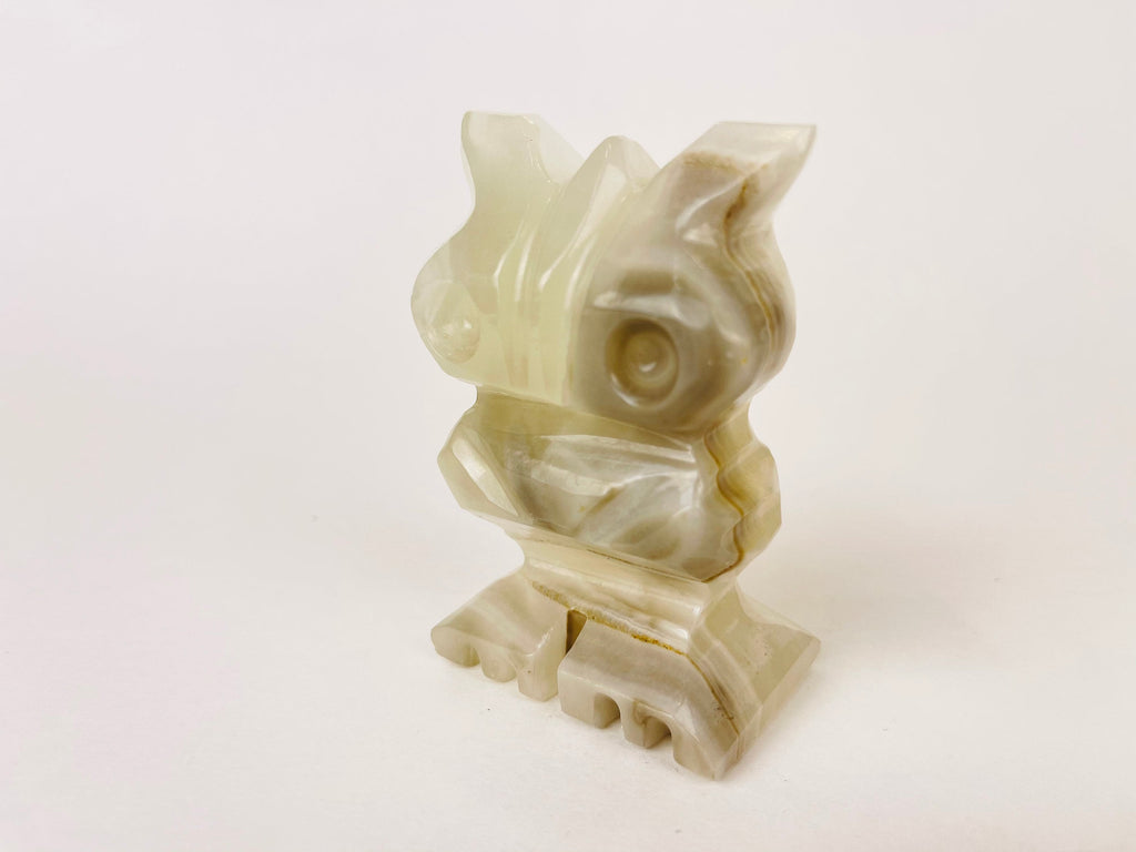 Product image for 'vintage hand carved onyx owl figurine mid century modern elegance' (view 78f1d4)
