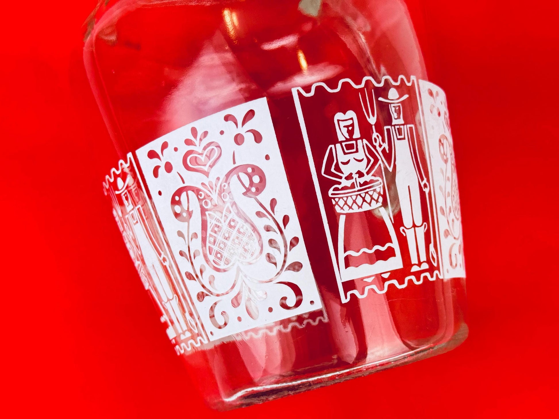 Product image for 'vintage amish butterprint water juice pitcher jug hazel atlas' (view 1fc34b)