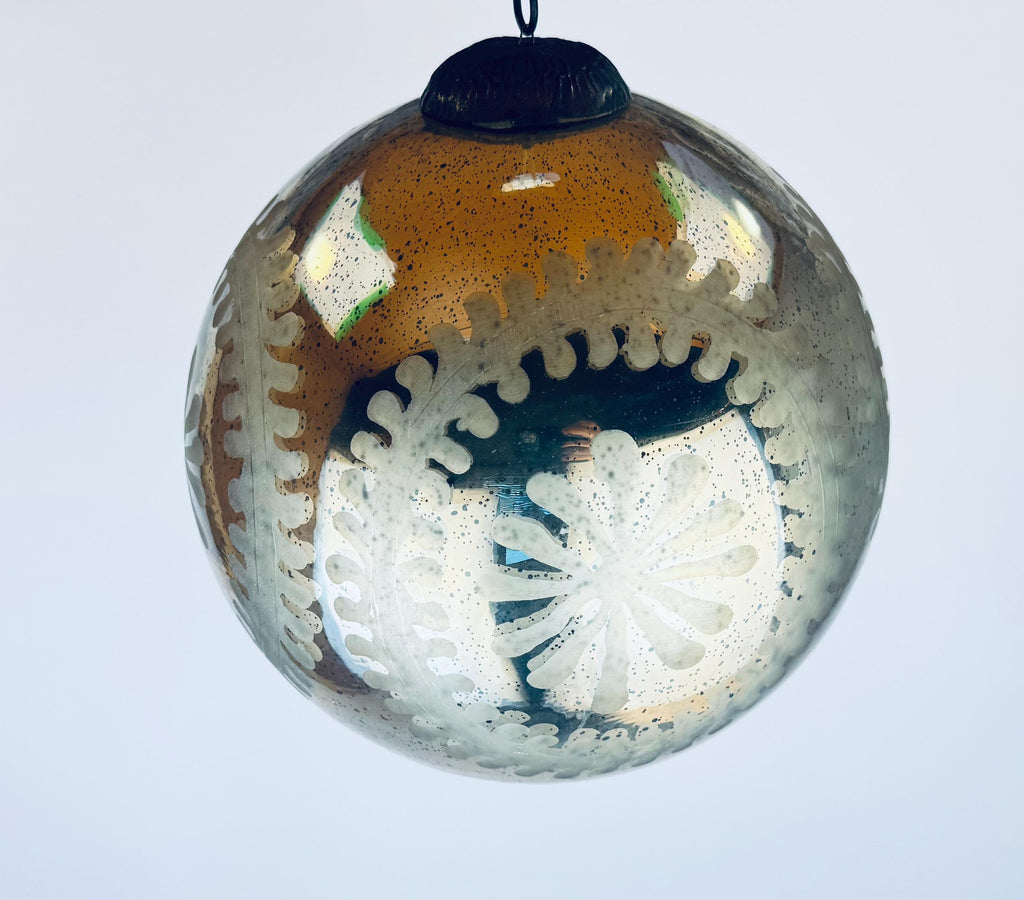 Product image for 'vintage x large 10 silver mercury glass christmas tree ornament' (view 787ffe)