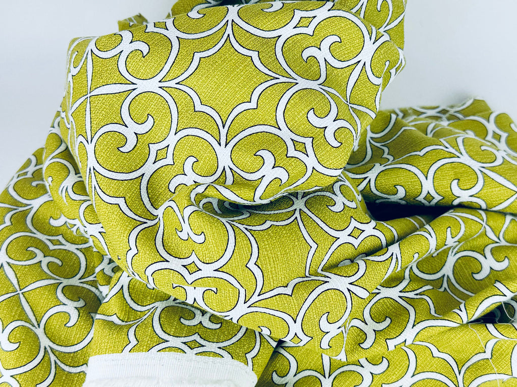 Product image for 'vintage thick woven olive green swirl upholstery fabric by mill creek fabrics 54 x 68' (view 91699e)