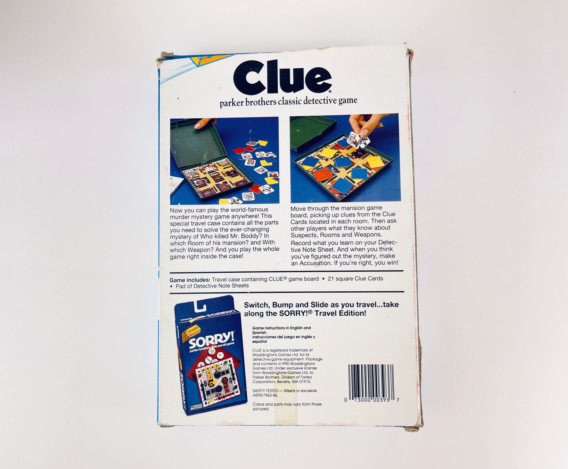 Product image for 'vintage clue travel car game parker brothers classic detective game' (view 646d8b)