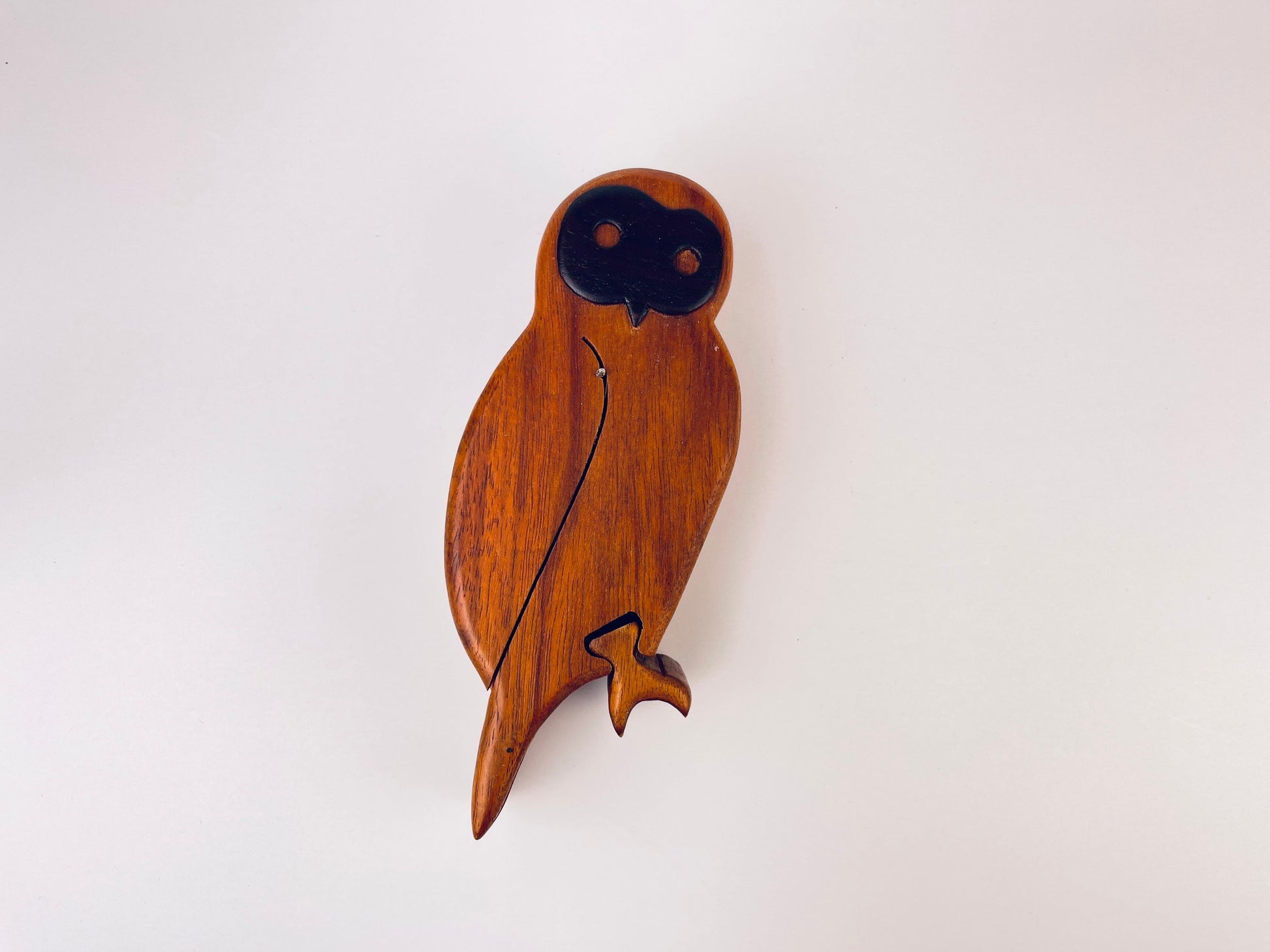 Product image for 'woodland whimsy vintage handmade owl puzzle keepsake box' (view d3b86b)