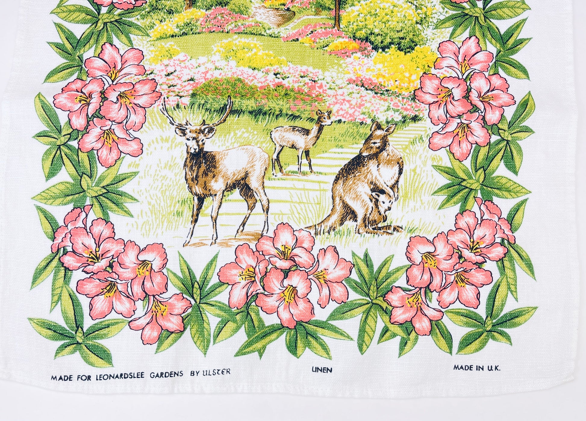 Product image for 'vintage ulster leonardslee gardens towel lower bedding sussex linen made in u k by ulster' (view 4bbded)