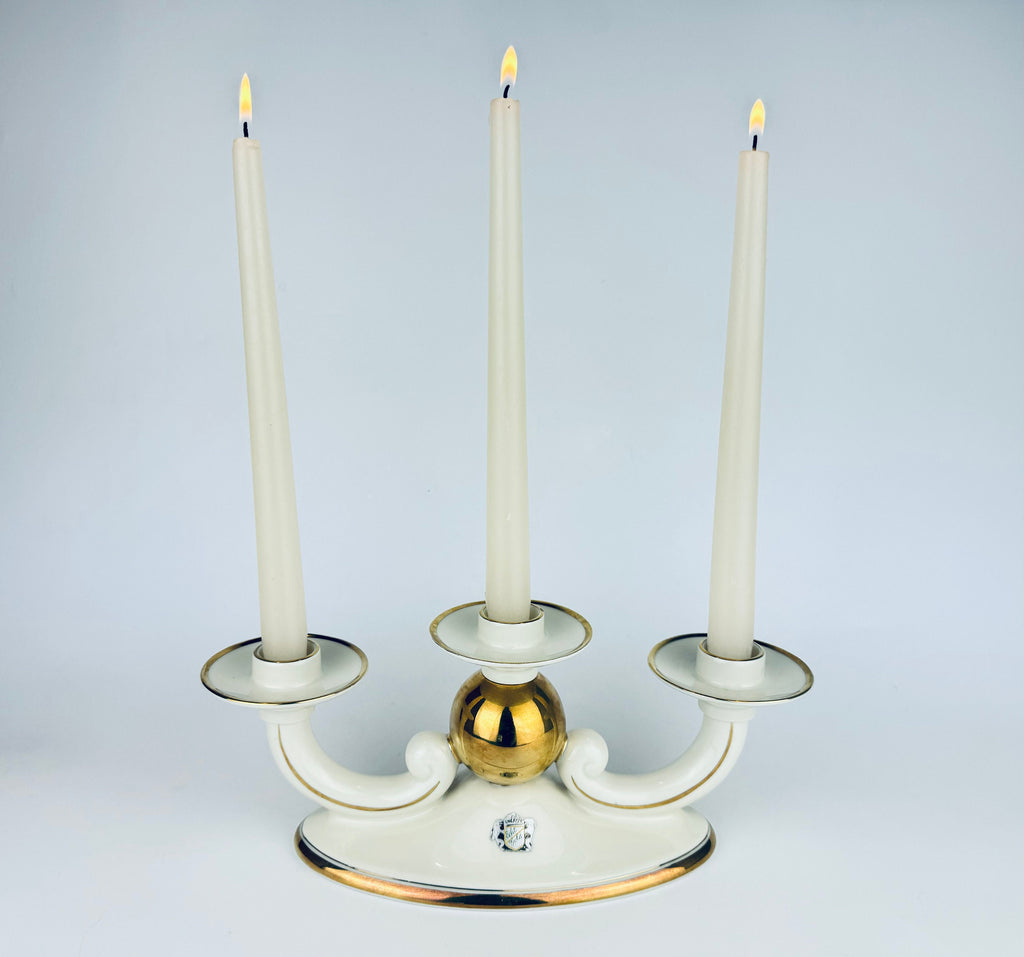 Product image for 'vintage alka kunst ivory echt gold candlestick holder made in bavaria germany' (view 304cb5)