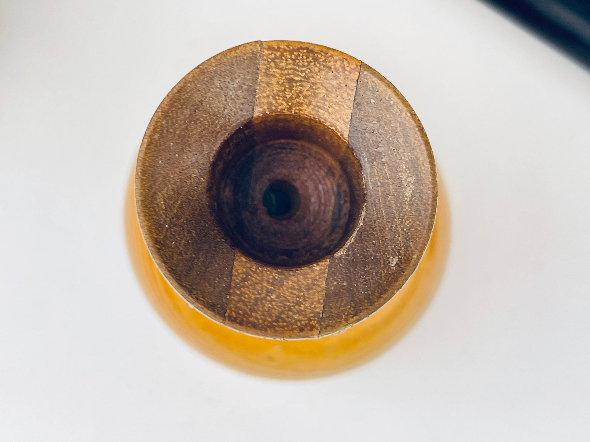 Product image for 'vintage 1970s wooden hourglass candlestick holders set of 2' (view 0ee8f6)