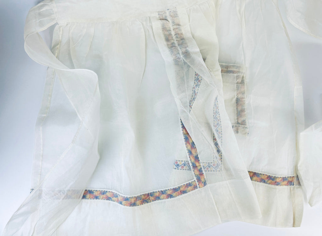Product image for 'vintage polka dot organza waist apron ukrainian pattern' (view 4b085f)