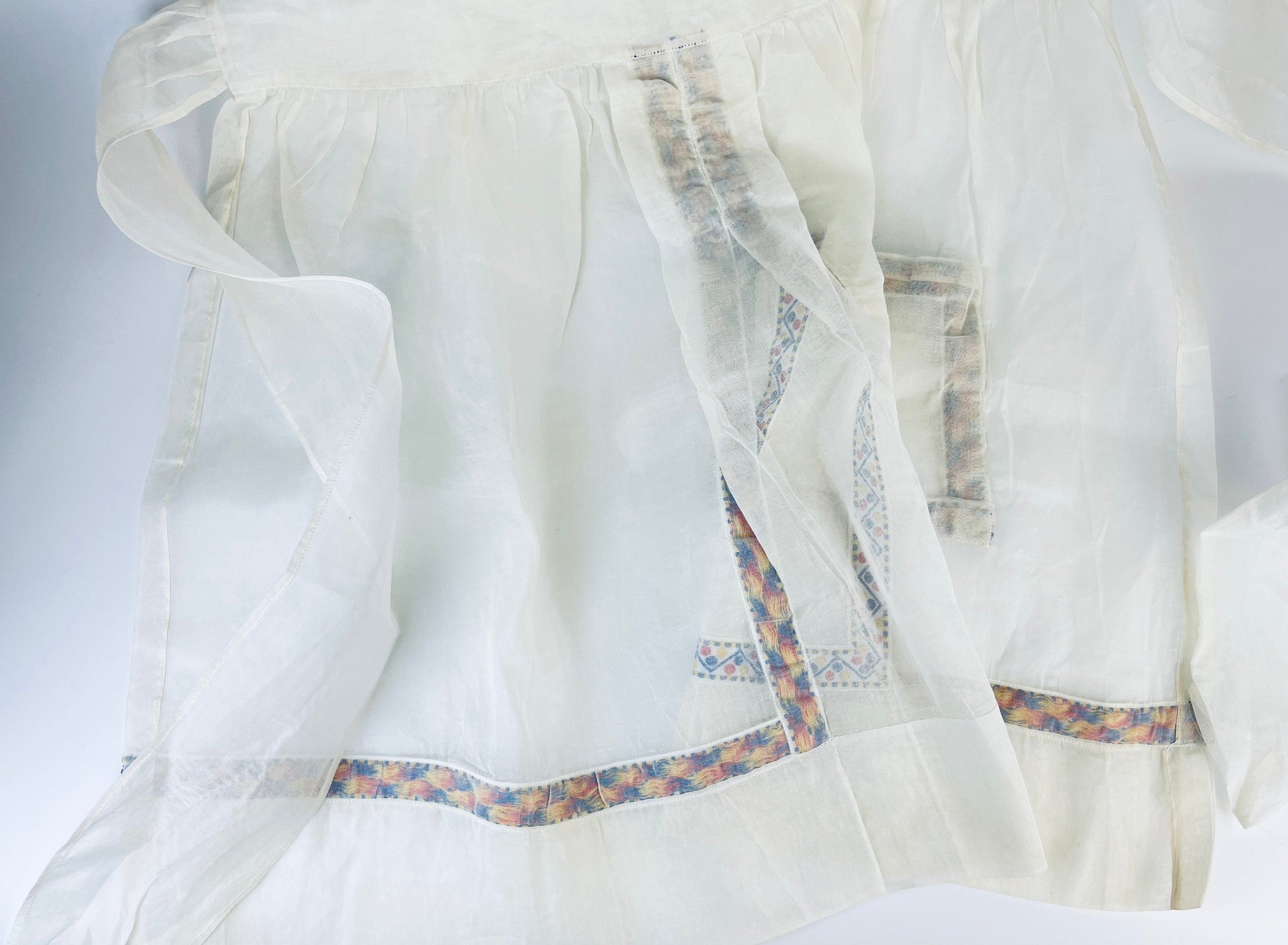 Product image for 'vintage polka dot organza waist apron ukrainian pattern' (view 4b085f)