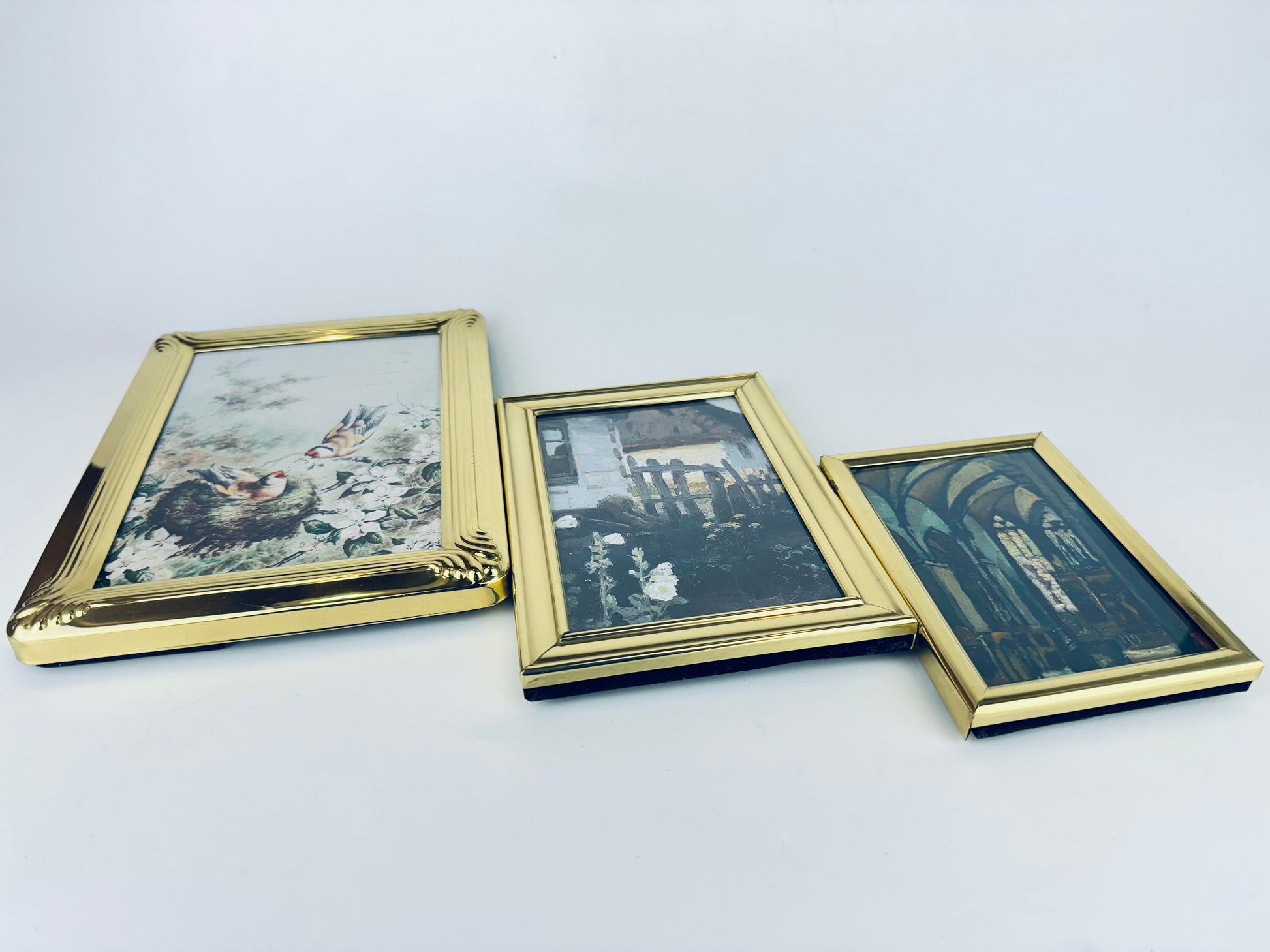 Product image for 'vintage gold solid brass tabletop picture frame made in korea sold separately' (view 8b9c4f)