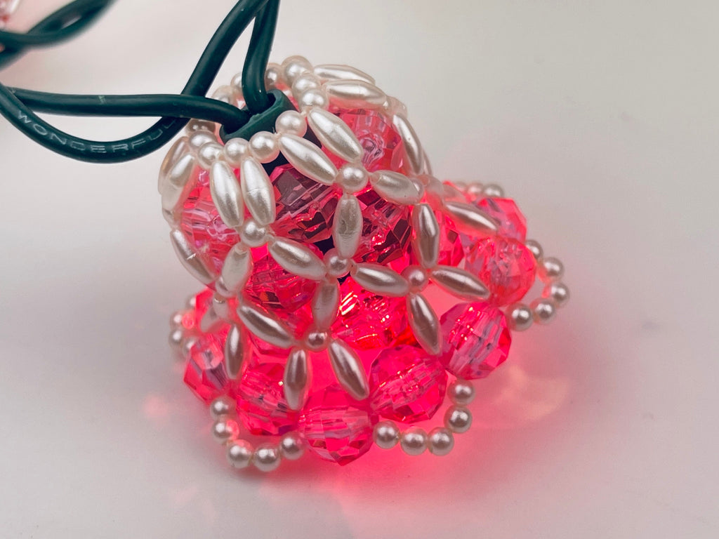 Product image for 'vintage handmade beaded bell christmas light reflectors various colours sold individually' (view 7fc4d6)