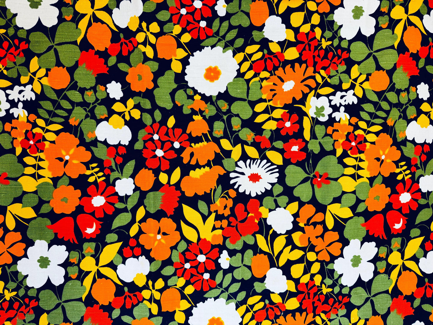Product image for 'vintage bright contrasting large print floral print upholstery fabric material cuts sold separately' (view 76496d)