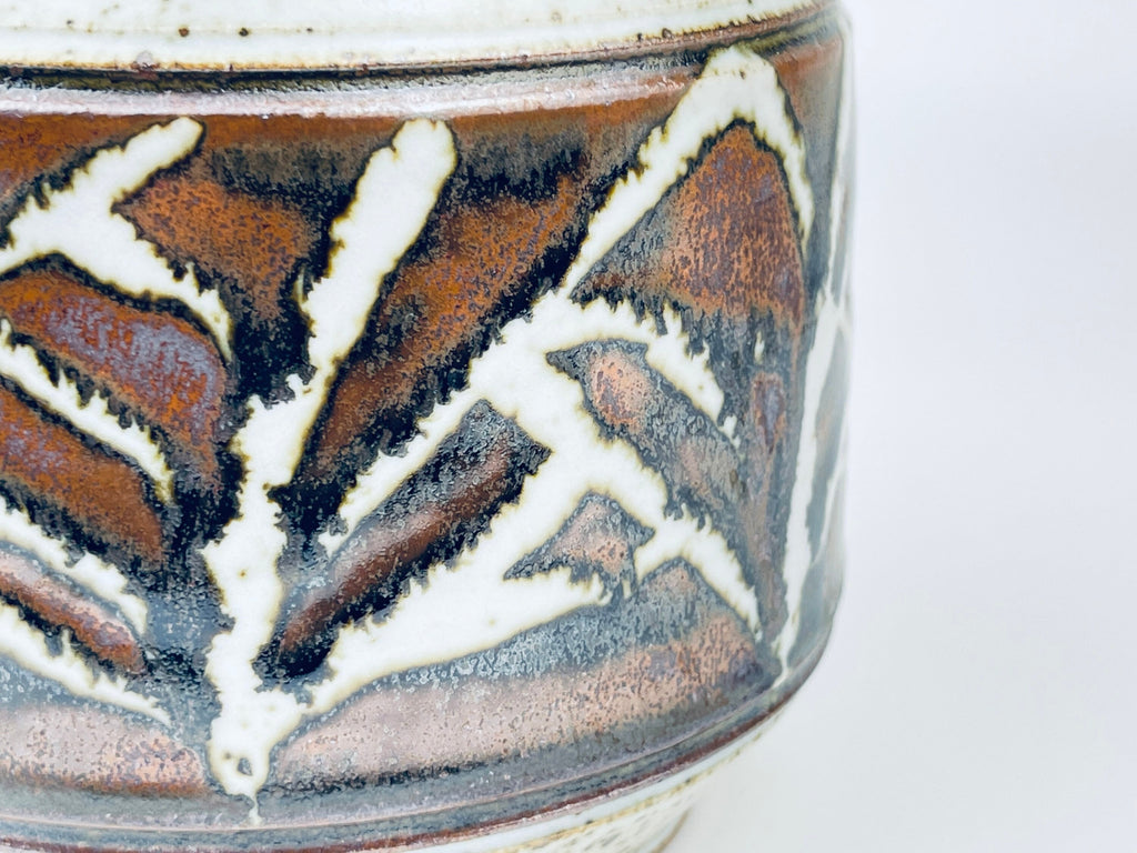 Product image for 'vintage glazed stoneware indoor planter melling pottery north vancouver made in canada' (view f04200)