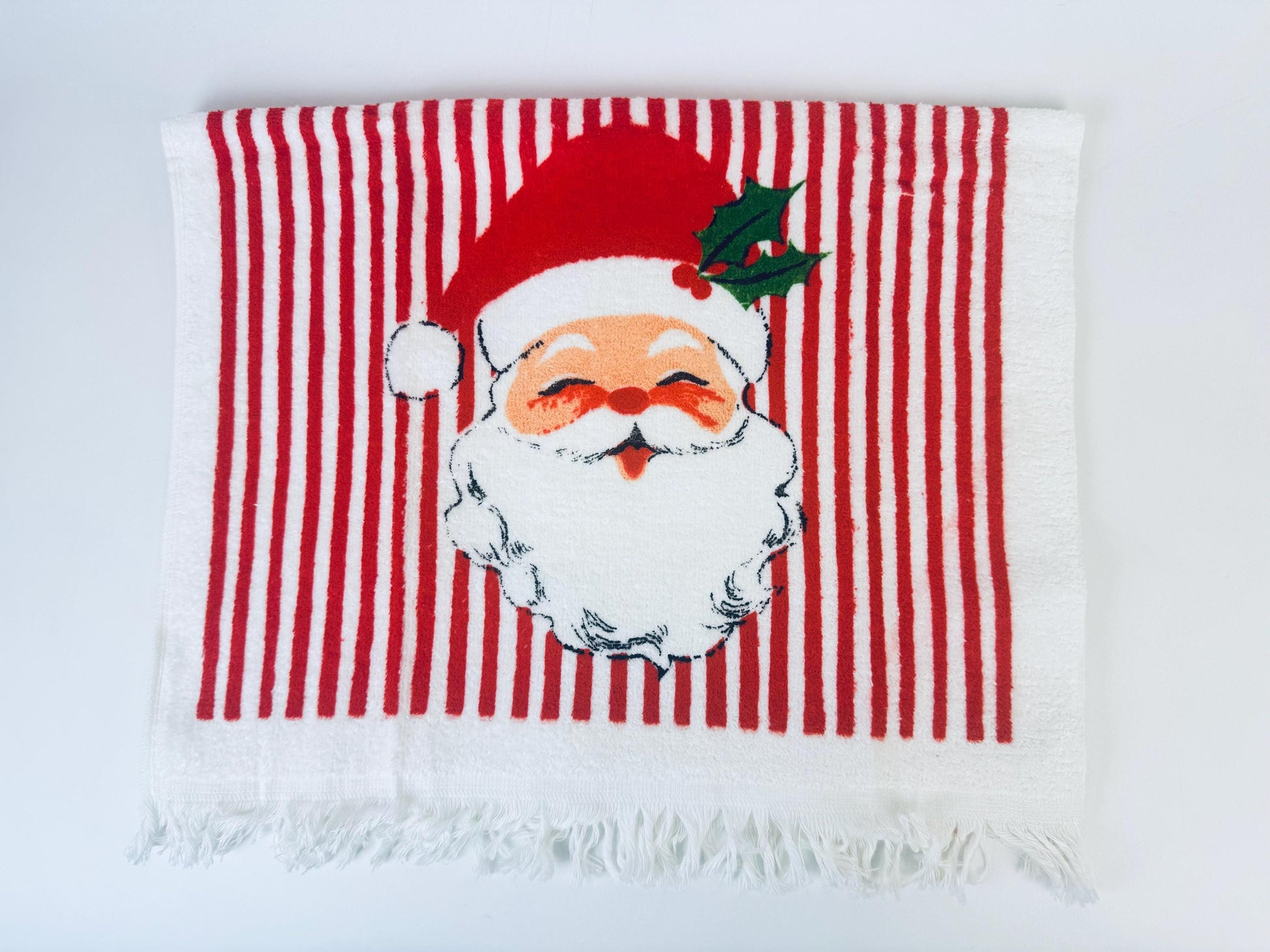 Product image for 'vintage christmas fringe hand towels new old stock nos sold separately' (view 1f84ba)