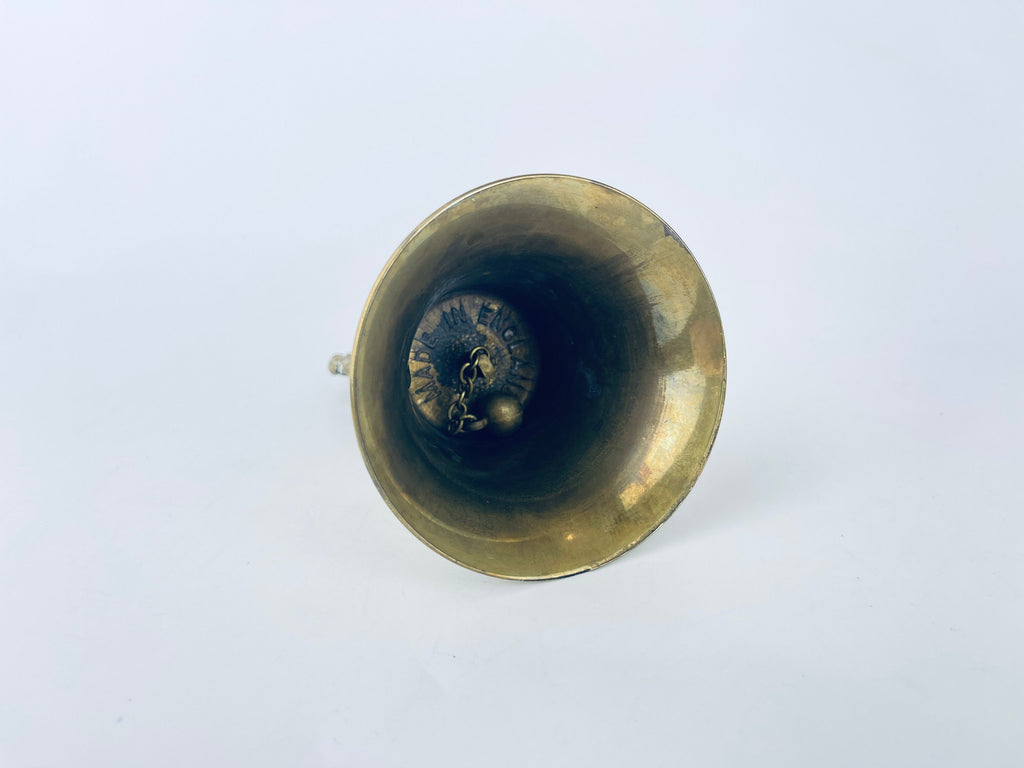 Product image for 'vintage brass horse bell attractive patina great gong ringing sound made in england' (view 3b55bd)