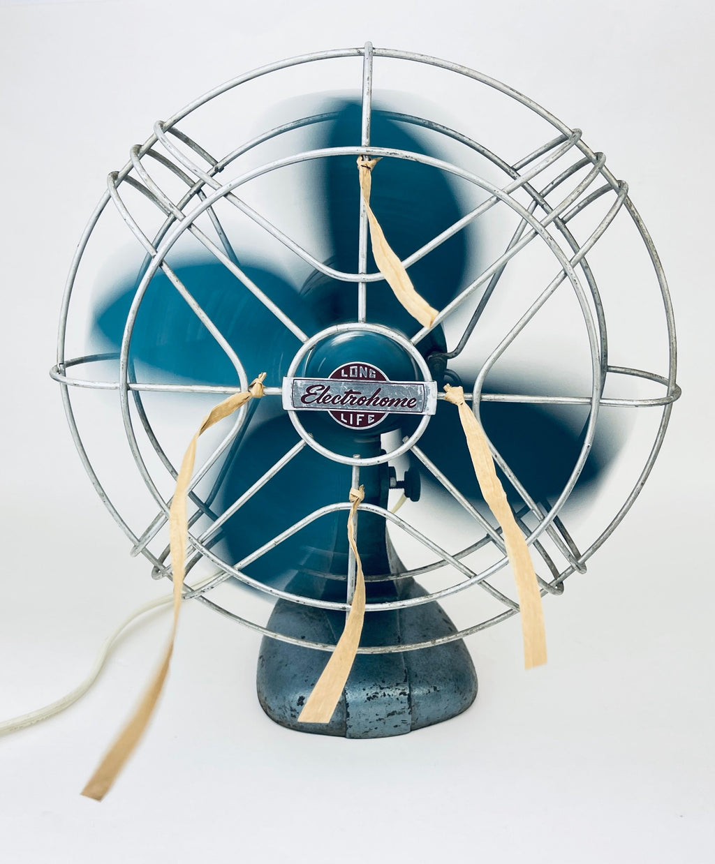 Product image for 'vintage electrohome long life 11 cage fan rustic industrial decor attractive aged metal patina model 511060h3 dominion electrohome' (view dec516)