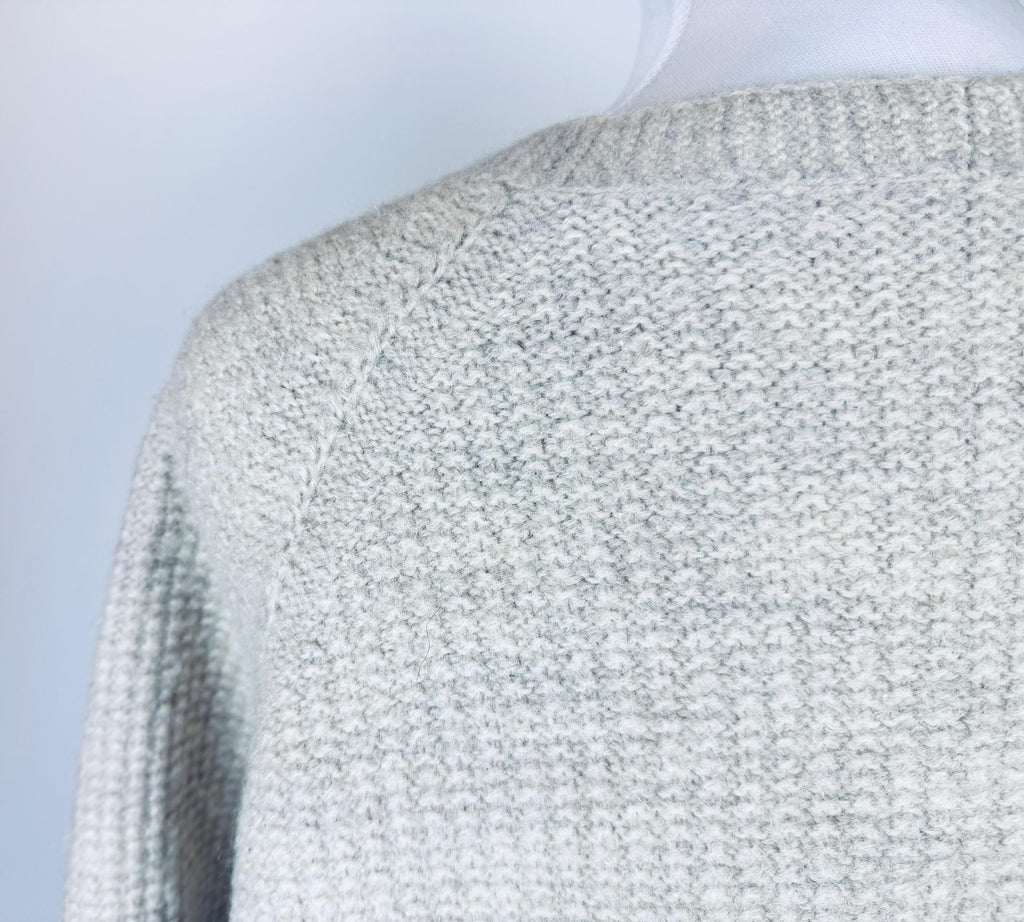 Product image for 'vintage beige waffle knit wool cardigan timeless texture wooden buttons' (view 9332ee)