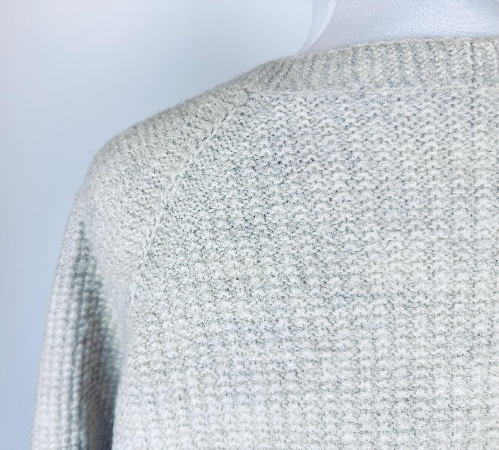 Product image for 'vintage beige waffle knit wool cardigan timeless texture wooden buttons' (view 9332ee)