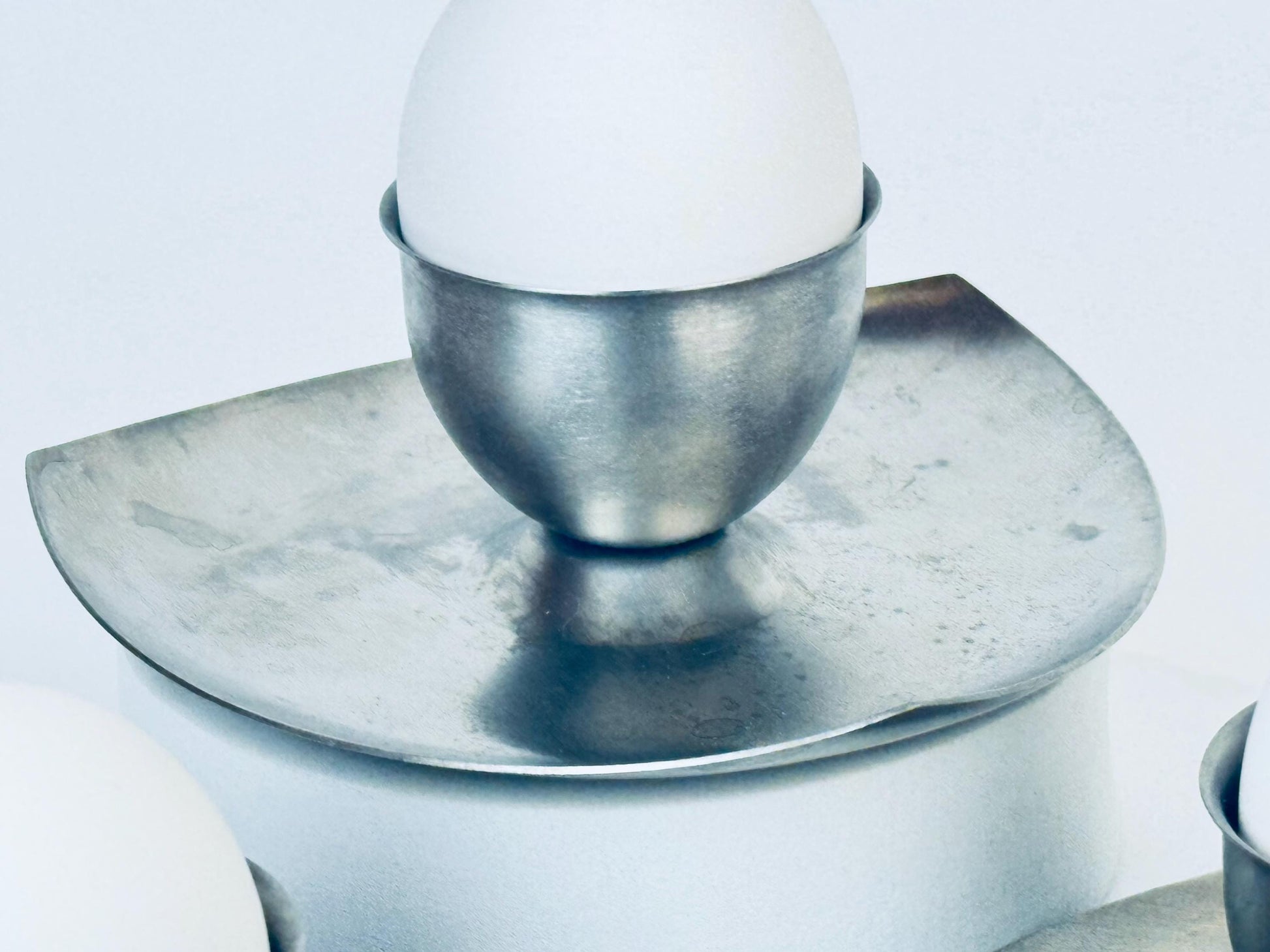 Product image for 'vintage mcm stainless steel egg holders set of four 4' (view 2ce5f4)