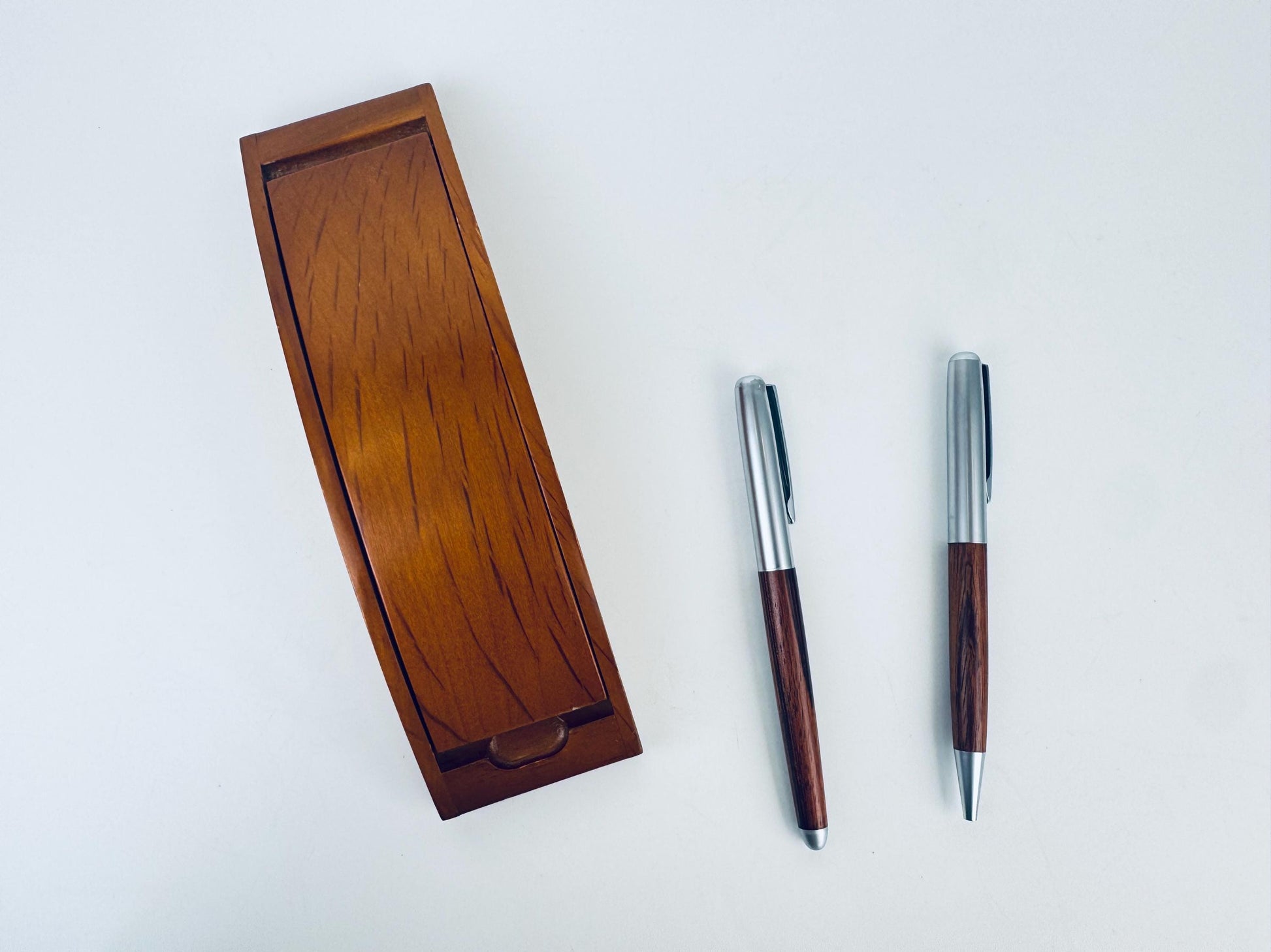Product image for 'vintage 1980s faux wood pen pencil set classic executive gift' (view 5deaa9)