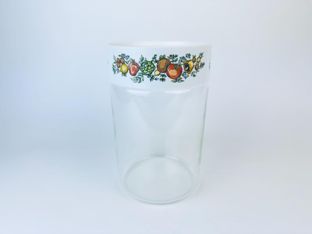 Product image for 'vintage air tight pyrex spice of life glass plastic jar container made in usa sold separately' (view d71a22)