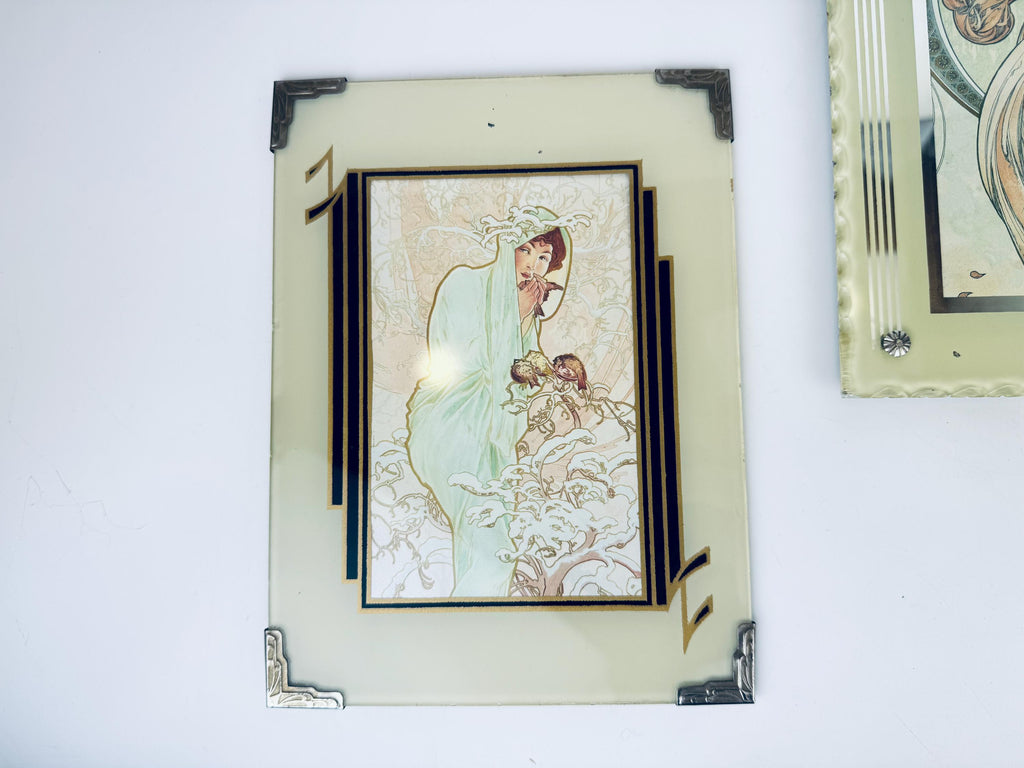 Product image for 'vintage art deco glass picture frame timeless elegance for your treasured memories' (view 8f4331)