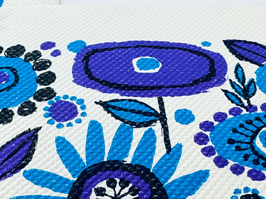 Product image for 'vintage flower power scott paper rectangular placemat set made in usa' (view 8c8efb)