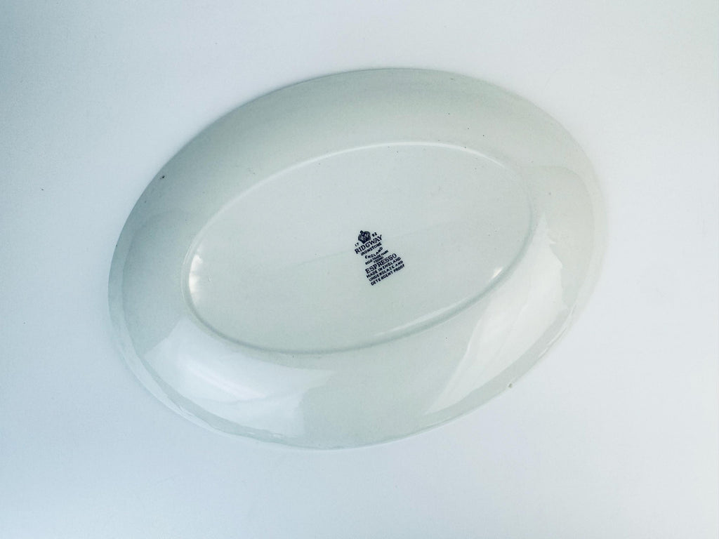 Product image for 'vintage espresso ridgway ironstone oval serving tray plater made in england' (view 40e699)