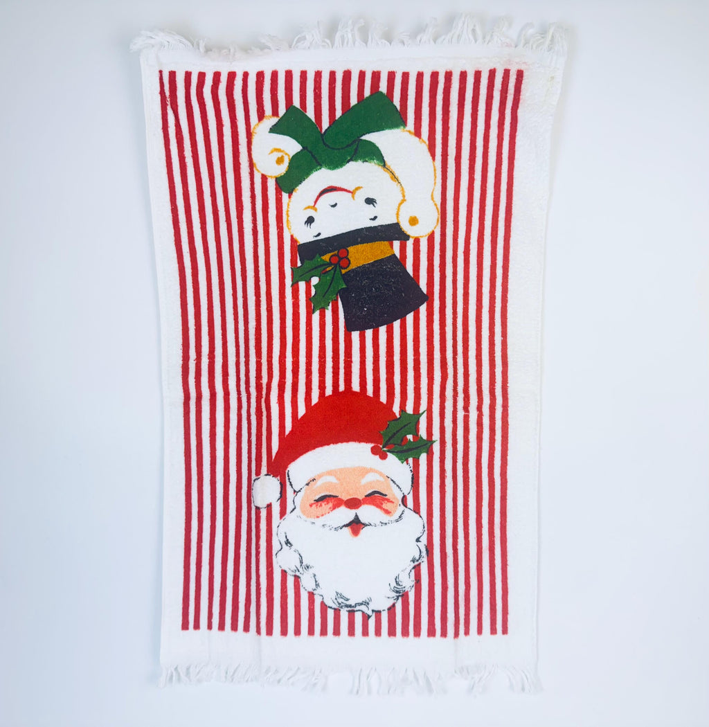 Product image for 'vintage christmas fringe hand towels new old stock nos sold separately' (view b0f2ce)