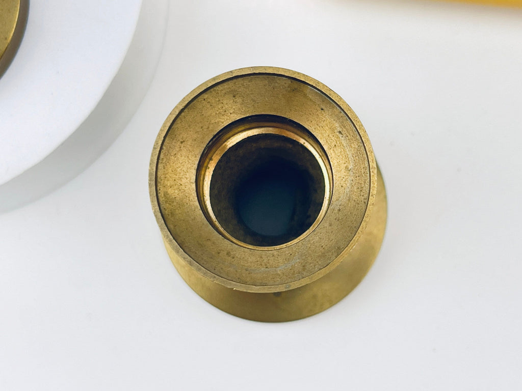 Product image for 'vintage tabletop brass electric candle holders set of two 2 attractive aged metal patina' (view 0a2c27)