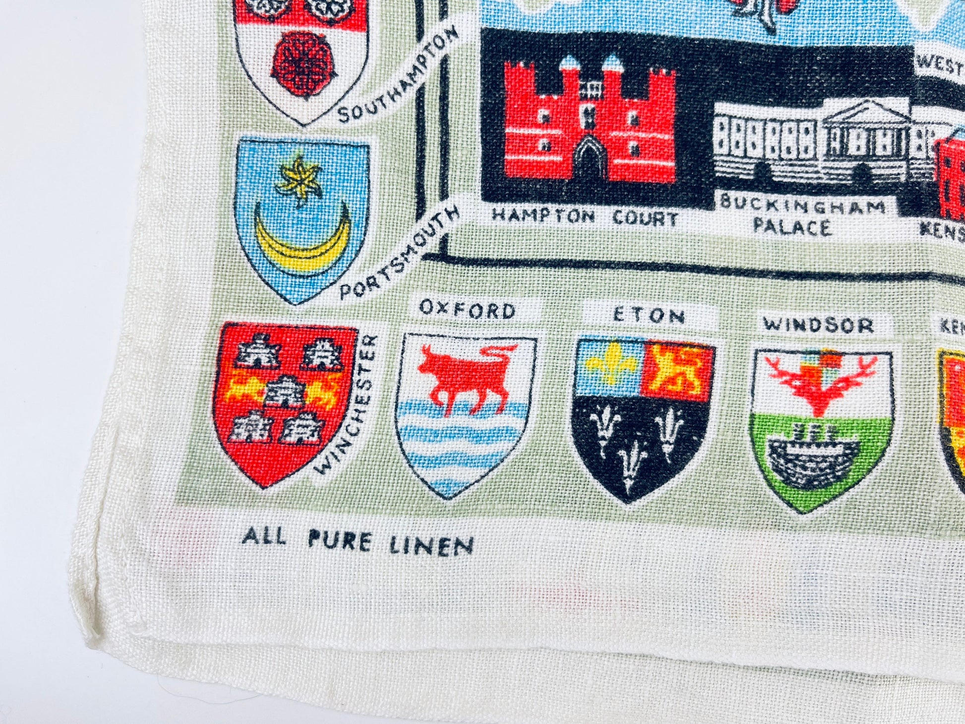 Product image for 'vintage map of royal britain tea towel all pure linen made in ireland' (view a0eecc)