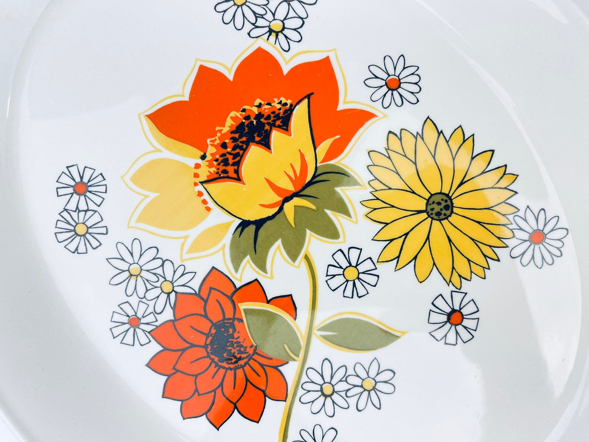Product image for 'vintage pasadena johnson bros oval serving tray plater flower pattern ironstone made in england' (view 2d32ed)