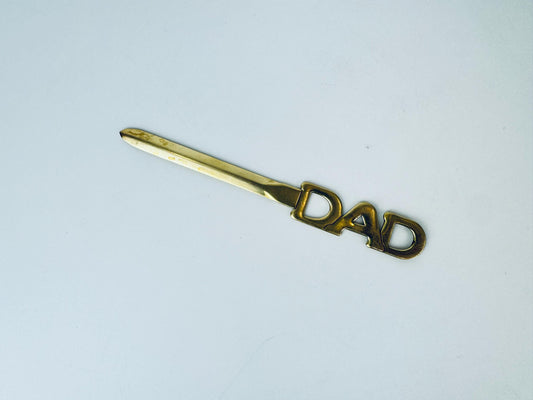 Product image for 'vintage solid brass dad letter opener' (view 10d82a)