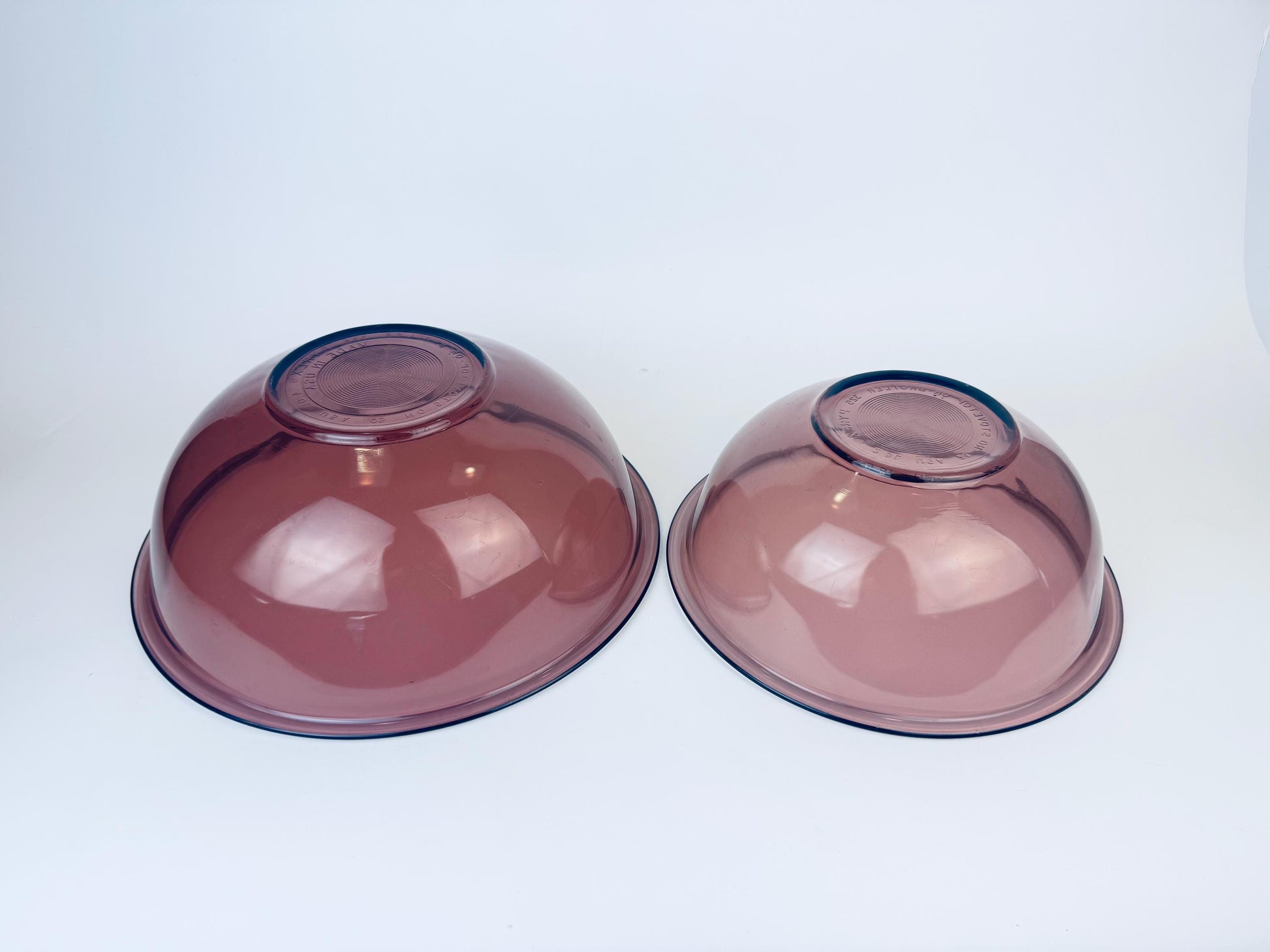 Product image for 'vintage cranberry purple glass mixing bowls sold separately' (view 983821)