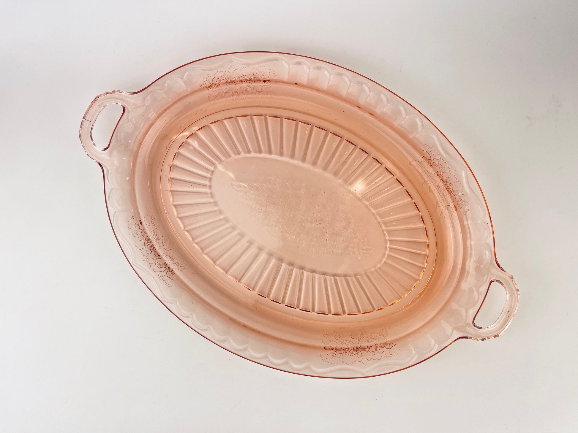 Product image for 'vintage pink sweetheart pattern depression glass macbeth evans sold separately' (view 6338e1)