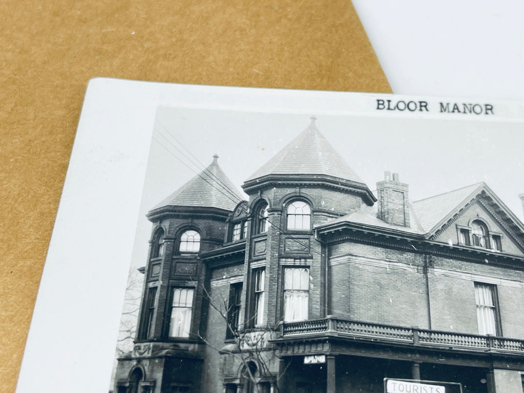 Product image for 'vintage bloor manor 253 bloor street east toronto ontario postcard midway 1989 made in canada black white' (view 2a39fd)