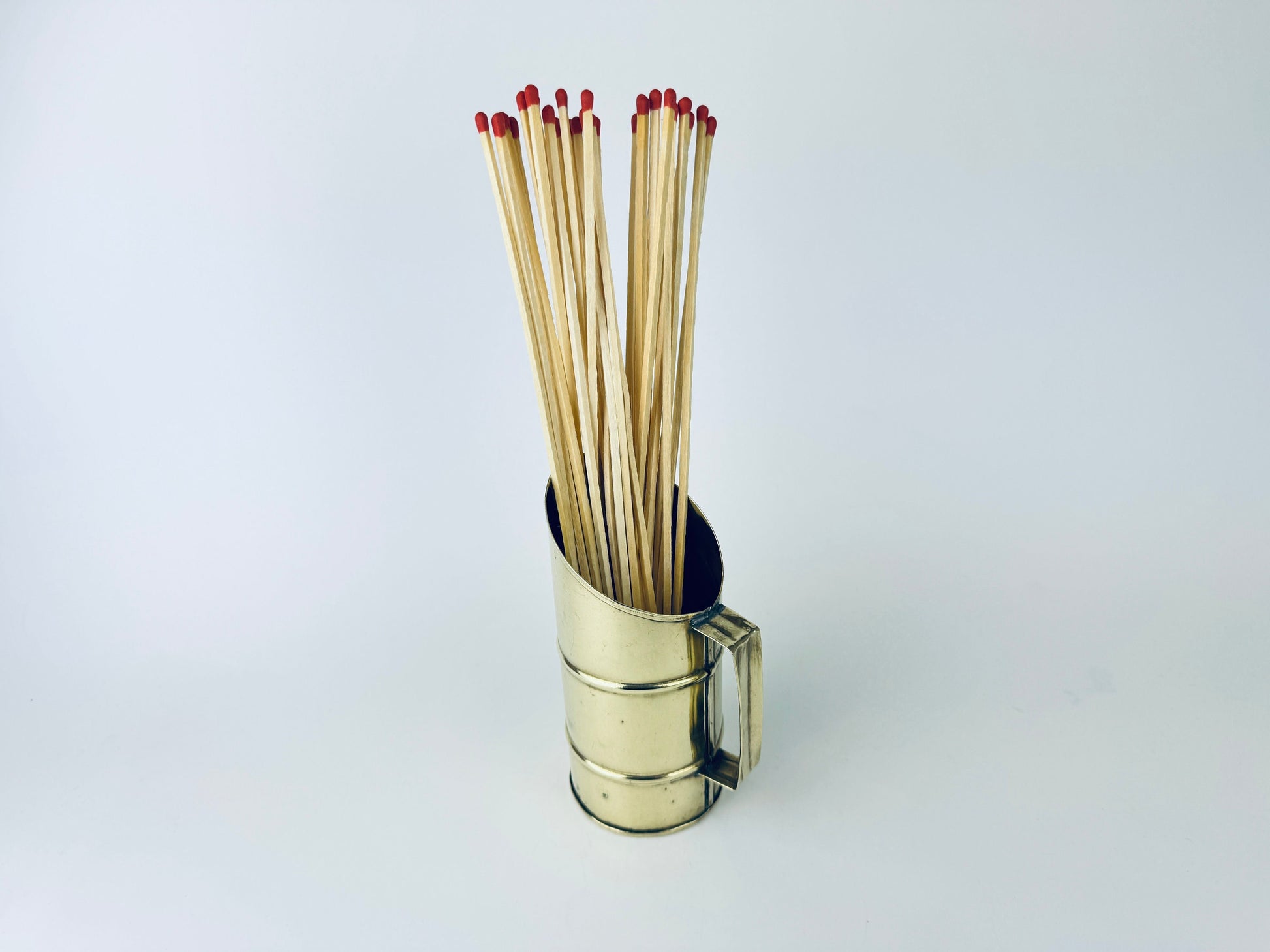 Product image for 'vintage brass match holder attractive aged metal patina' (view 528ff1)