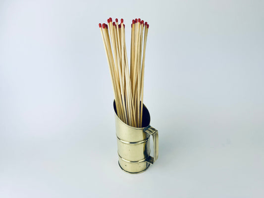 Product image for 'vintage brass match holder attractive aged metal patina' (view 528ff1)
