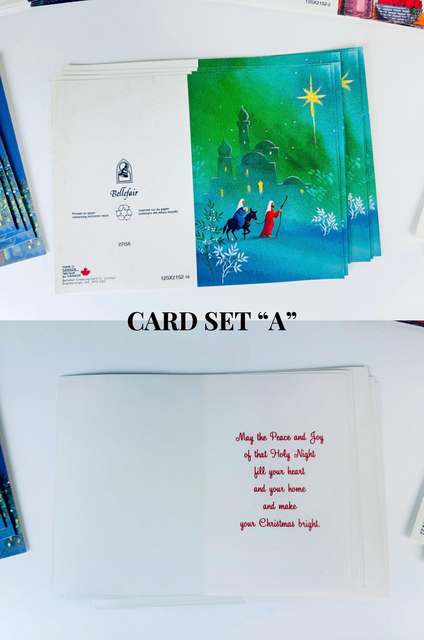 Product image for 'vintage bellefair christmas cards seasonal cards envelopes made in canada new old stock nos' (view 953d7d)