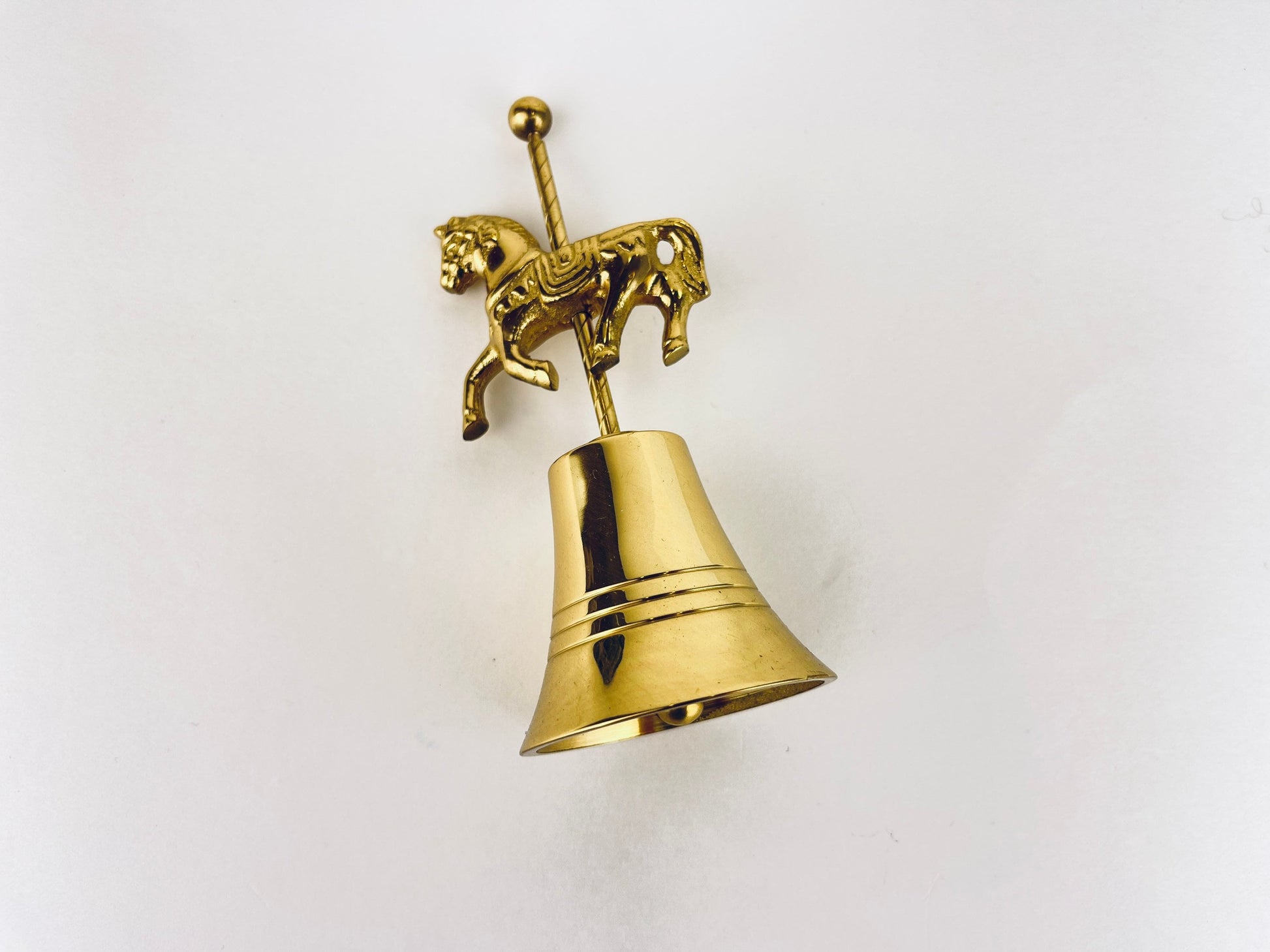 Product image for 'vintage horse carousel brass bell' (view e5c9bc)