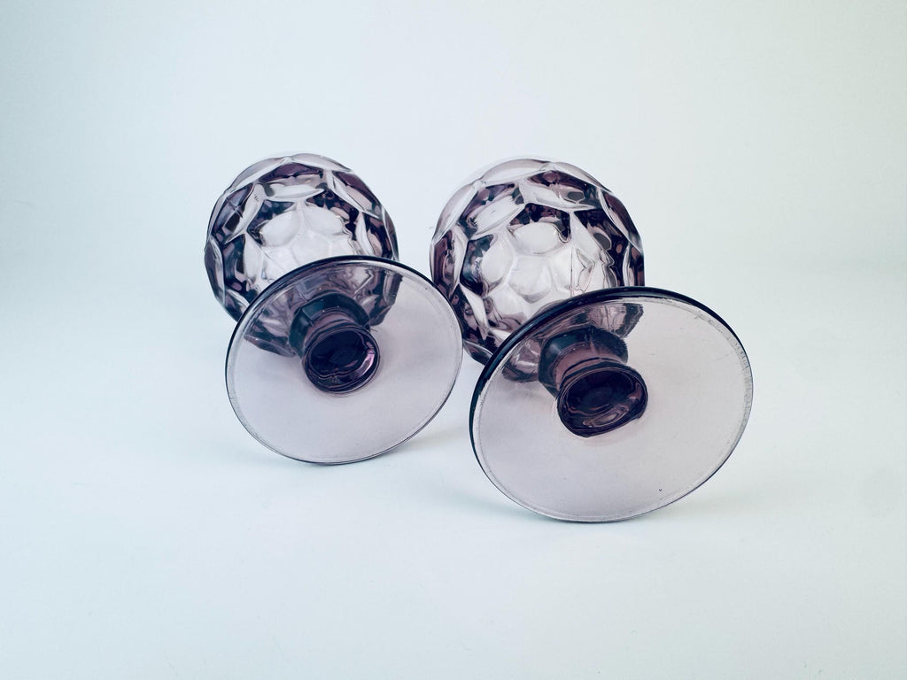 Product image for 'vintage plum purple fostoria moonstone glasses set of two 2' (view 66e945)