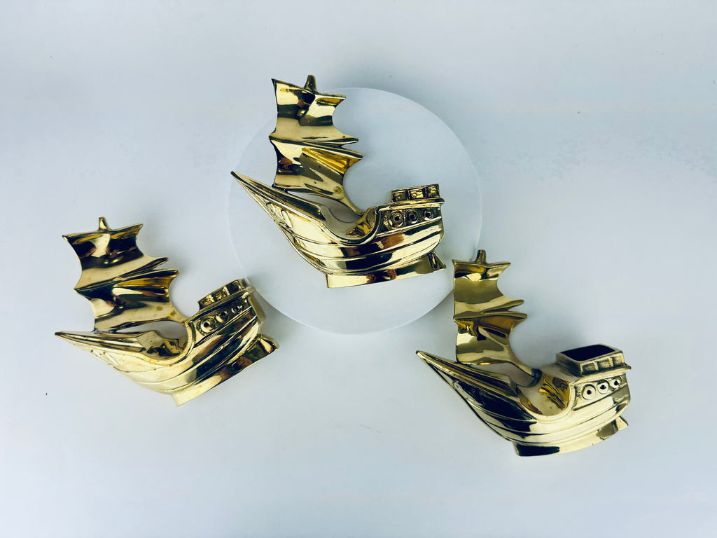 Product image for 'vintage brass pirate boat ship planter sculpture sold separately' (view 3a84aa)